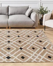 Rug ESENCIK Beige 160 x 230 cm Jute_903970