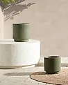 Plant Pot DARIA 30 cm Olive Green