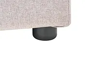 Sommier com arrumação LAURESSES Tecido Creme claro 120 x 200 cm_1150434