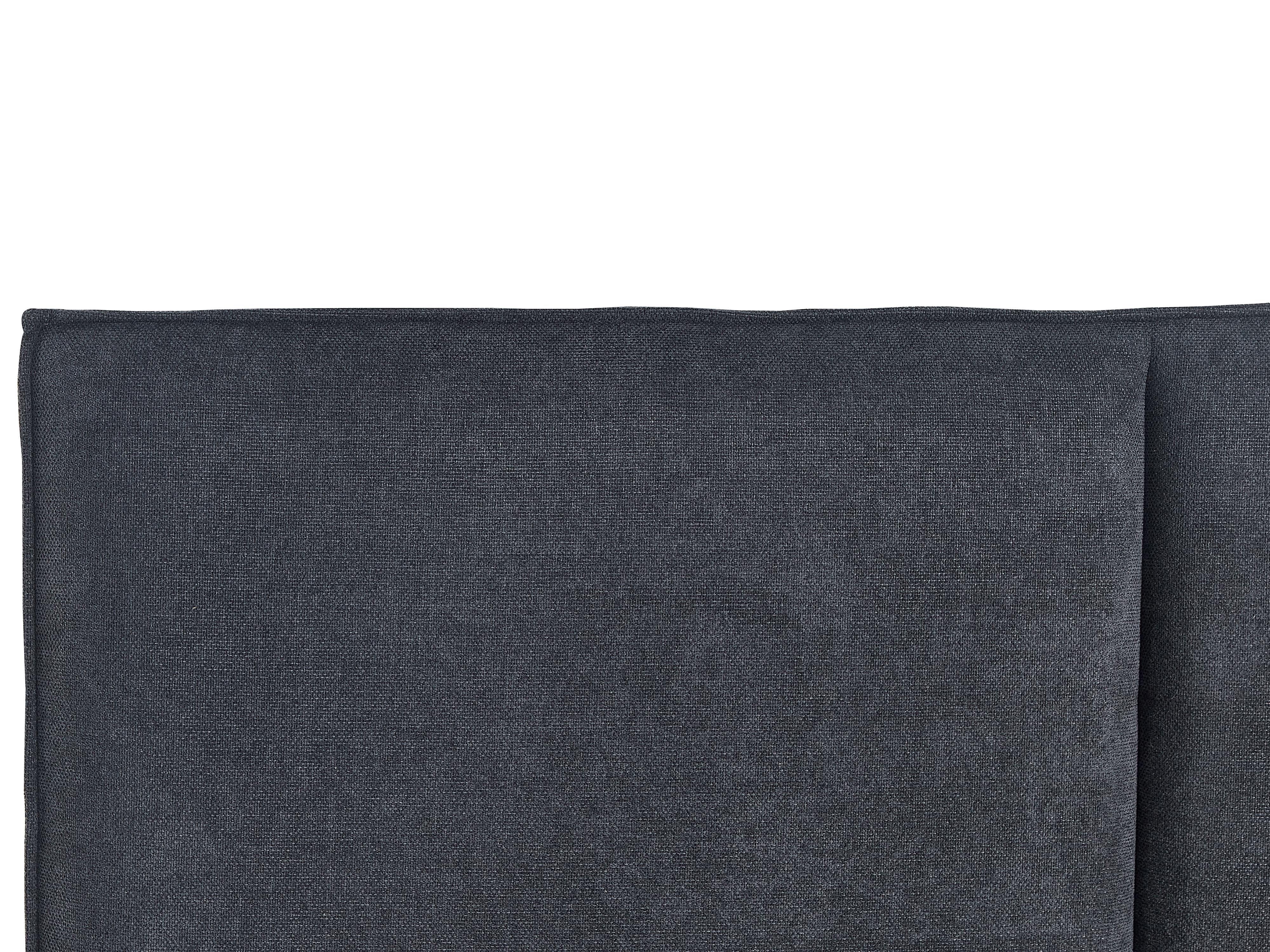 Bett mit Lattenrost Stoff IZERNORE 140 x 200 cm Dunkelgrau_863256