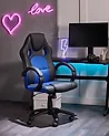 Silla de oficina FIGHTER Piel sintética Azul marino