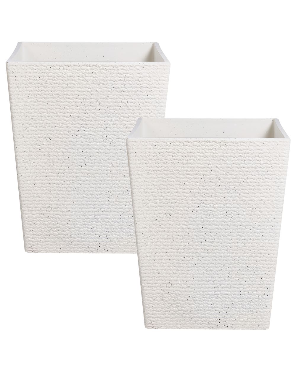 Conjunto de 2 vasos para plantas CYRODALIS 42 cm Branco