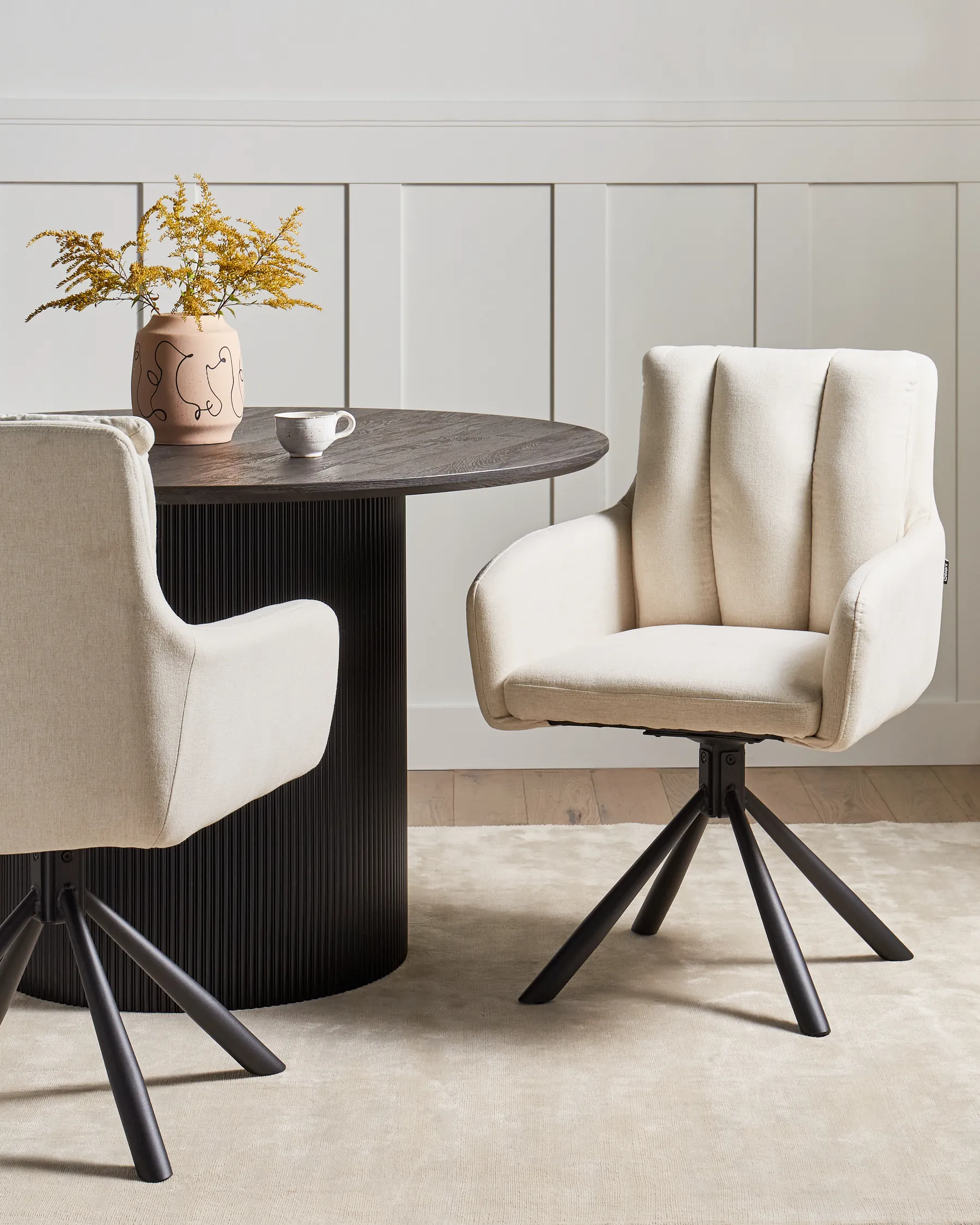 Set di 2 sedie da pranzo SARDOAL Tessuto Beige chiaro_944927