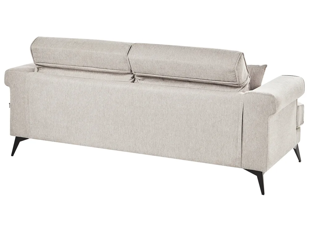 Living Room Set 5 Seater SKIVE Fabric Taupe_947659