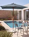 Market Parasol 195 cm FLAMENCO Dark Grey