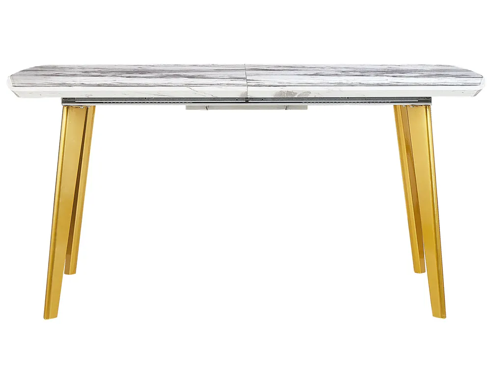 Uitschuifbare Eettafel Marvelous 180-220-260cm Taupe Marmer Keramiek Uitschuifbare Eettafel Marvelous 180-220-260cm Taupe Marmer Keramiek