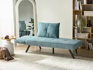 Left-Hand Chaise Longue ROCAMADOUR Fabric Light Blue_1029294