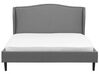Čalúnená posteľ 180 x 200 cm sivá COLMAR_703364
