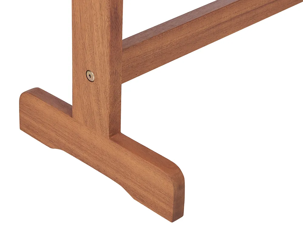 Bistro Set Folding LENOLA Acacia Wood Brown_811844