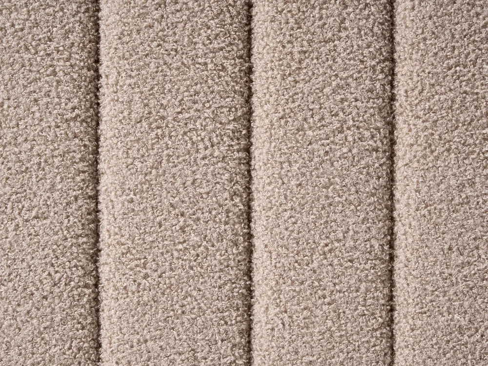 Letto Bouclé LUNAN 120 x 200 cm Beige_1025652