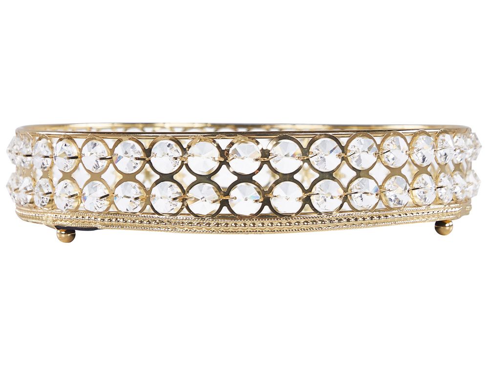 Vassoio Portata Rotondo Dorato - In Acciaio Inossidabile, 18 Cm, Per Gioielli O Trucco - Foto 4