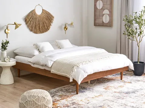 Wooden scandinavian bed frame cheap