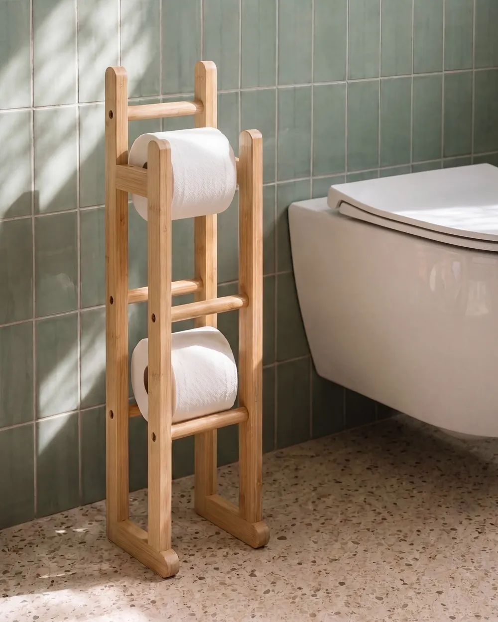 Stojak na papier toaletowy FURNAS Bambus Jasnobrązowy