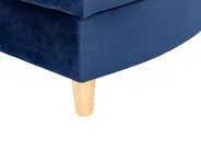 Right-Hand Chaise Longue MERI with Storage Velvet Navy Blue_914281