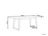 Table de jardin en fibre-ciment gris et bois clair 180 x 90 cm ORIA_805084