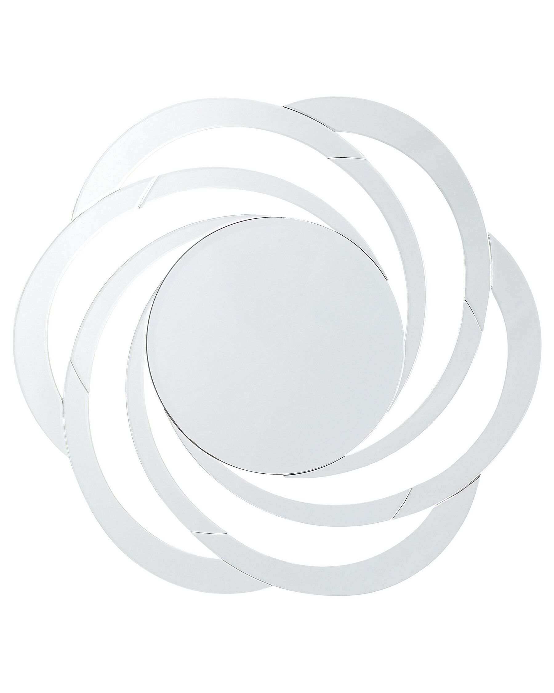 Nástěnné zrcadlo ⌀ 70 cm stříbrné TREBAN_820439