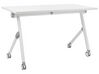 Skládací stůl s kolečky 120 x 60 cm bílý BENDI_922188