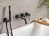 Wall Mounted Bath Shower Mixer Tap JAVIRA Black