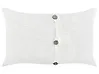 Set of 2 Decorative Cushions BANORI 30 x 50 cm Linen White Solid