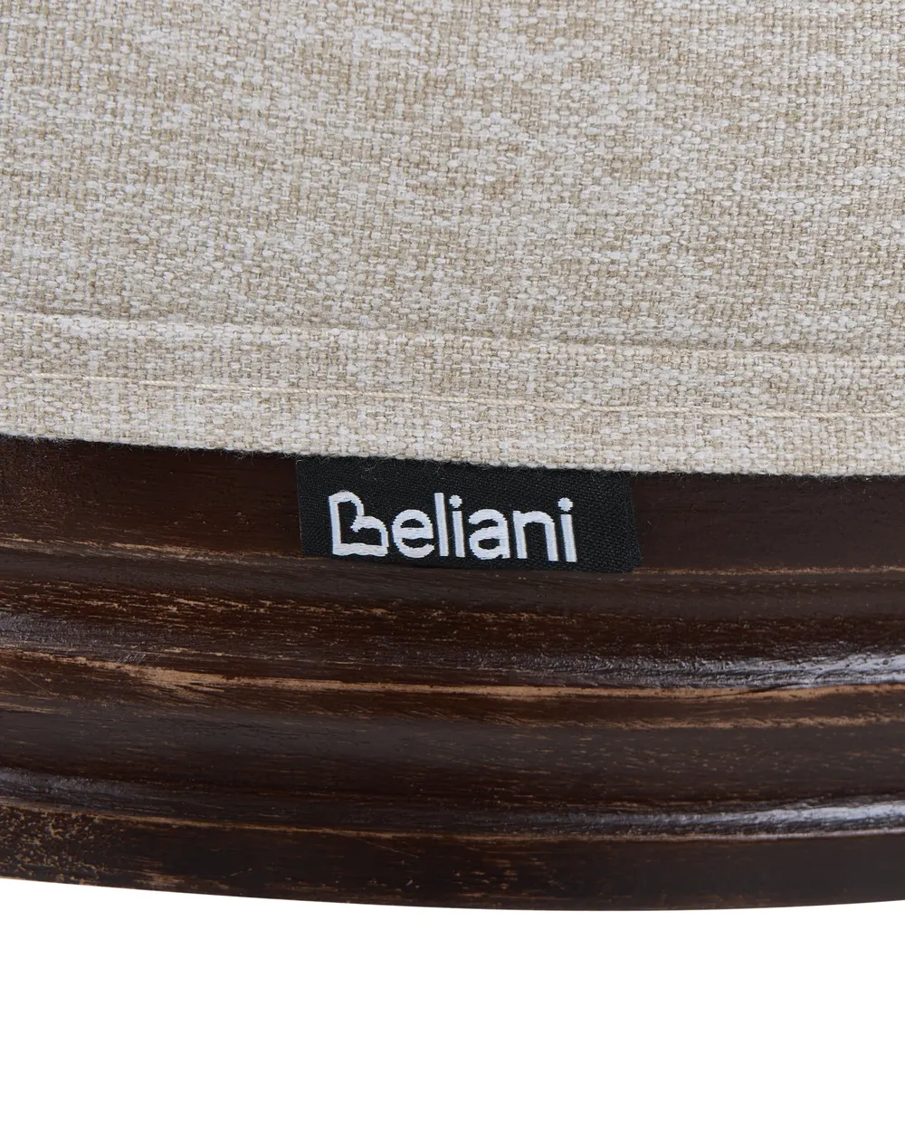 Set di 2 sedie BONANZA Legno Marrone scuro/Beige_1095765