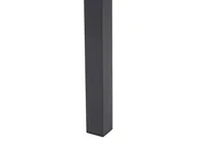Set di divani angolari da giardino 5 posti MESSINA Metallo Nero Lato Sinistro_769452