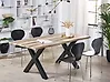 Tavolo da pranzo estensibile BRONSON Marrone scuro 140/180 cm 90 cm