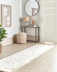 Rug GESI II Light Beige 80 x 300 cm Viscose_903952