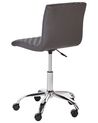 Faux Leather Desk Chair Dark Grey ORLANDO_932475