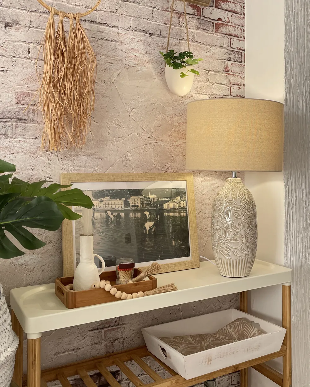 Table Lamp SALZA Ceramic Beige_895290