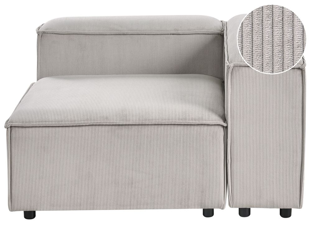Hoekmodule ARDAL Corduroy Taupe linkszijdig