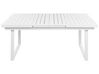 8 Seater Aluminium Garden Dining Set White and Beige VALCANETTO/COSOLETO_938477