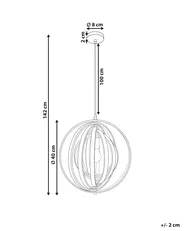 Pendant Lamp MURRELL Poplar Wood Light Brown_967809