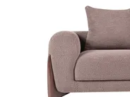 Set da salotto 6 posti VINLIDEN Bouclé Marrone_1048549