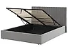 Ottoman Bed VION Velvet Grey 160 x 200 cm (EU King Size)