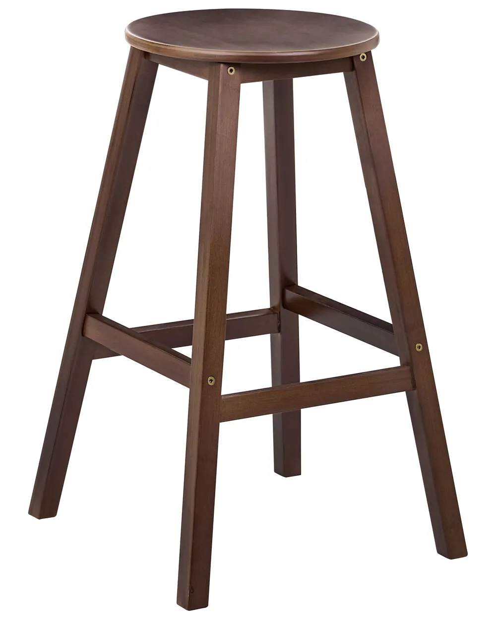 Set of 2 Bar Stools ANCELLE Bamboo Dark Brown_1048727