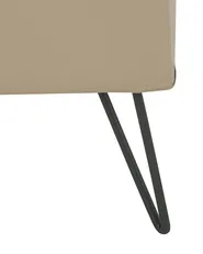 Comodino 1 cassetto BETIN Pelle sintetica Beige_788975