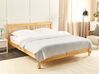 Bavlněný přehoz na postel 150 x 200 cm krémová bílá LINDULA_915466
