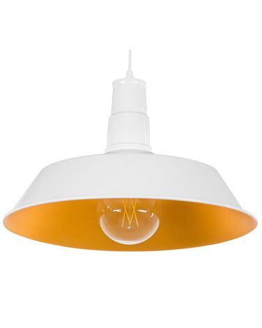 Lámpara de techo de metal blanco/amarillo 177 cm BAYOU