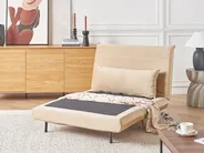 Single Sofa Bed SETTEN Velvet Beige_874972