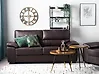 Sofa 3 Seater VOGAR Faux Leather Dark Brown