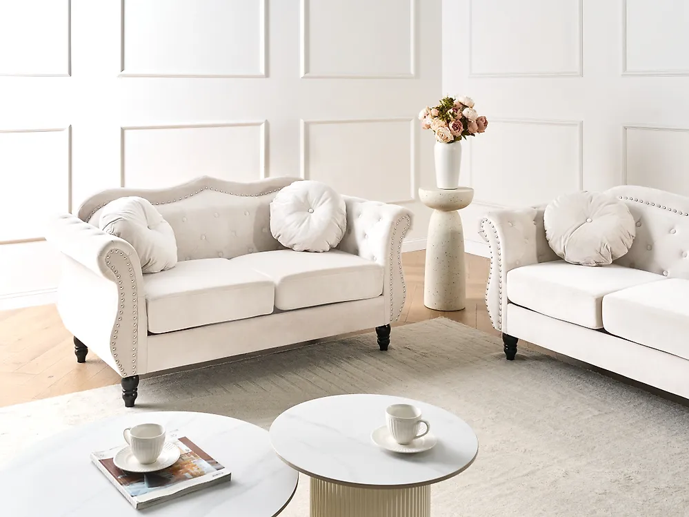 Sofa dla 2 osób SKIEN Welur