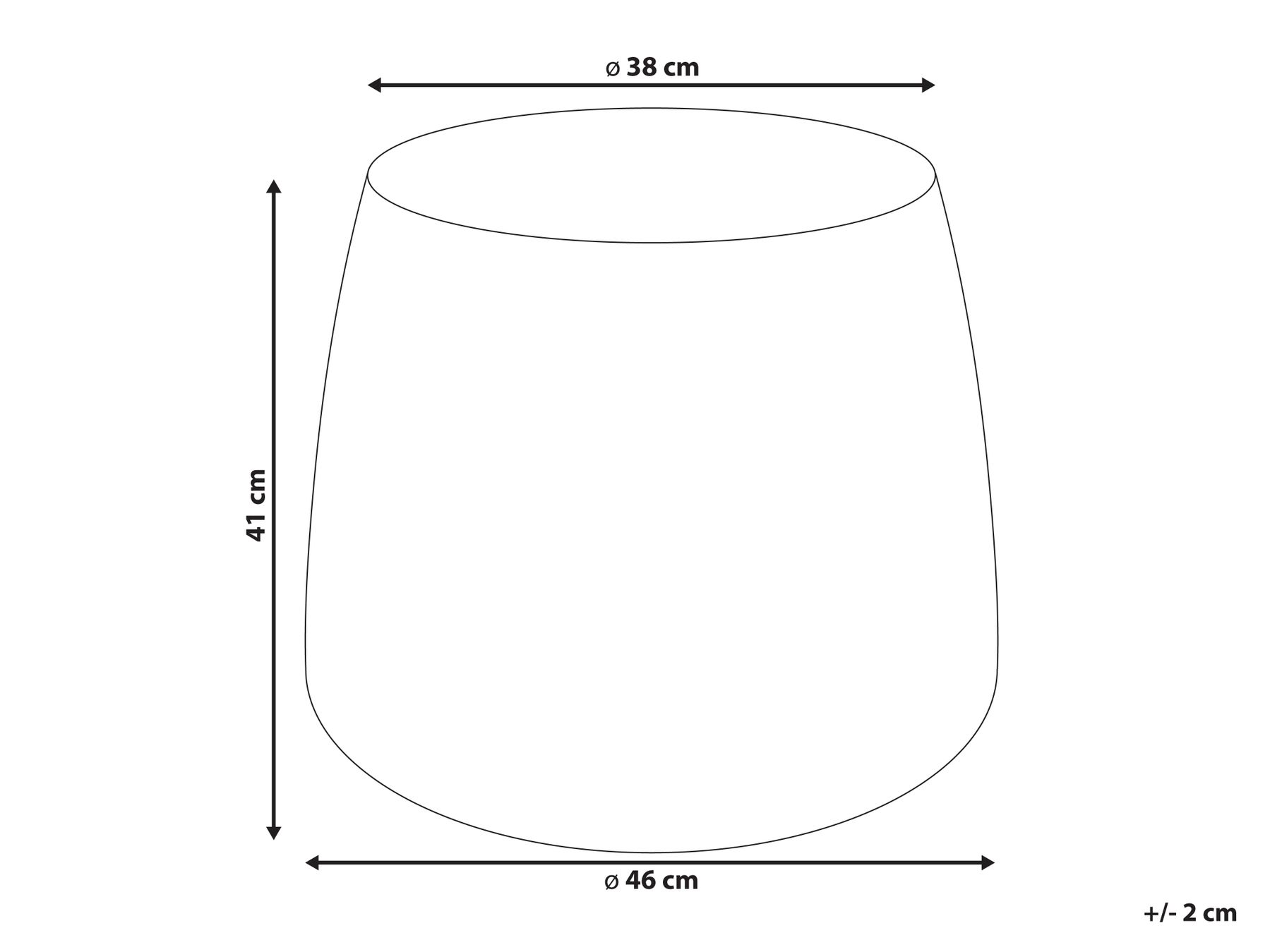 Side Table BIENTINO 46 cm 46 cm Grey Marble_1192595