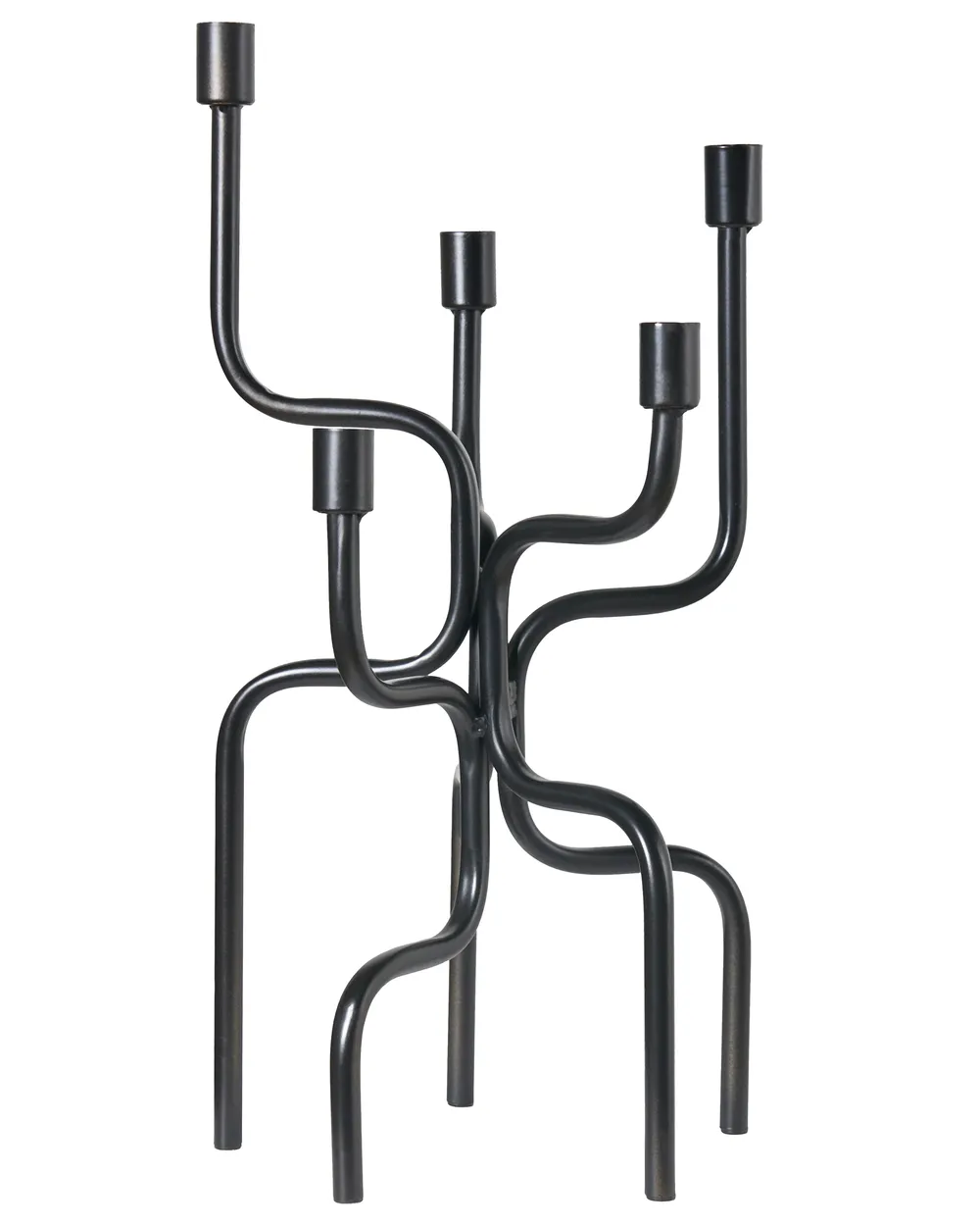 Świecznik PORRTELA 50 cm Metal Czarny