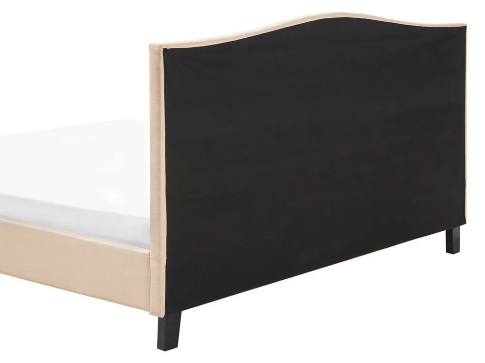 Bett mit Lattenrost Stoff MONTPELLIER 160 x 200 cm Beige_754220