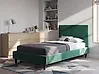 Funda para cama Terciopelo FITOU 90 x 200 cm Verde oscuro