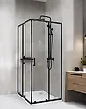 Shower Enclosure TELA 800 x 800 x 1850 mm Black