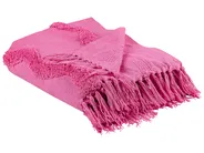 Blanket KHARI Cotton 125 x 150 cm Pink_839576