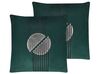 Set di 2 cuscini decorativi 45 x 45 cm in velluto verde CEROPEGIA_810845