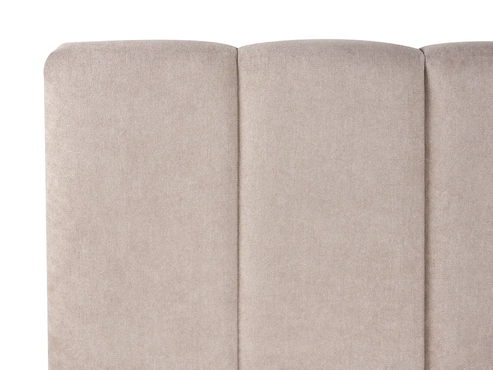 Ottoman Bed VAUVERT Fabric Taupe 140 x 200 cm (EU Double)_1093458