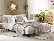 Bed Velvet FITOU 180 x 200 cm (EU Super King) White_777120